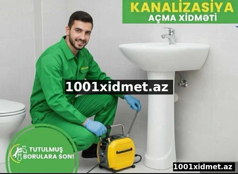 Kanalizasiya temizleme xidməti 7/24 saat