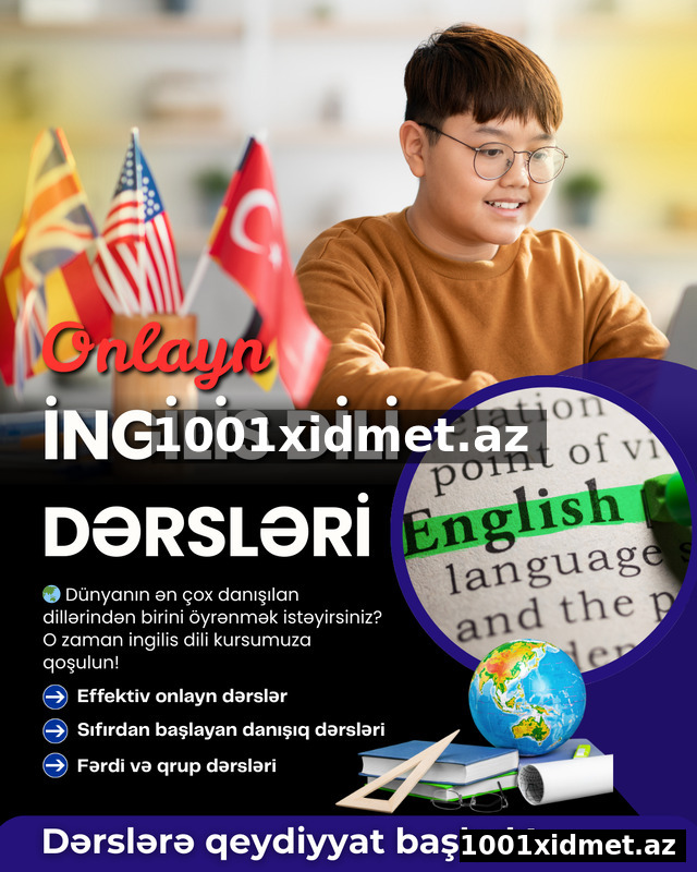 Onlayn İngilis dili dərsləri