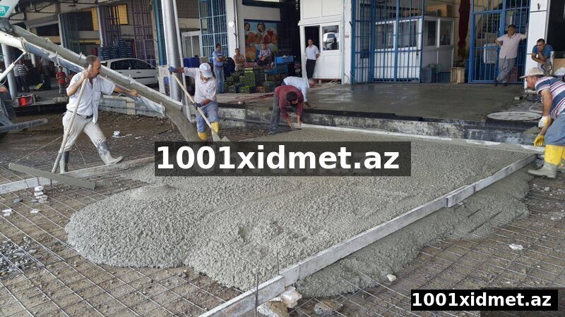 Beton işlərinin görülməsi